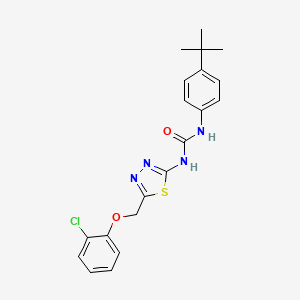 1-(4-Tert-butylphenyl)-3-[5-[(2-chlorophenoxy)methyl]-1,3,4-thiadiazol-2-yl]urea