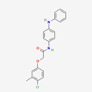 N-(4-anilinophenyl)-2-(4-chloro-3-methylphenoxy)acetamide