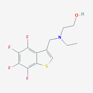 2-{Ethyl[(4,5,6,7-tetrafluoro-1-benzothien-3-yl)methyl]amino}ethanol