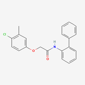 molecular formula C21H18ClNO2 B3711897 N-2-biphenylyl-2-(4-chloro-3-methylphenoxy)acetamide 