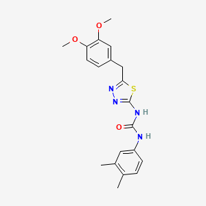 1-[5-(3,4-Dimethoxybenzyl)-1,3,4-thiadiazol-2-yl]-3-(3,4-dimethylphenyl)urea