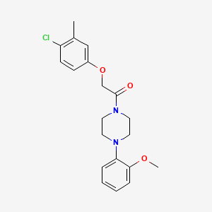 molecular formula C20H23ClN2O3 B3711909 1-[(4-chloro-3-methylphenoxy)acetyl]-4-(2-methoxyphenyl)piperazine 