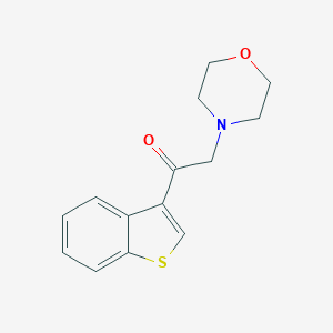 molecular formula C14H15NO2S B371192 1-(1-Benzothien-3-yl)-2-(4-morpholinyl)ethanone 