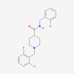 N-(2-chlorobenzyl)-1-(2-chloro-6-fluorobenzyl)piperidine-4-carboxamide