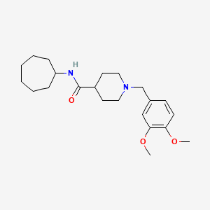 N-cycloheptyl-1-(3,4-dimethoxybenzyl)piperidine-4-carboxamide