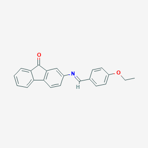 molecular formula C22H17NO2 B371195 2-[(4-ethoxybenzylidene)amino]-9H-fluoren-9-one 