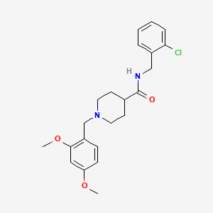 N-(2-chlorobenzyl)-1-(2,4-dimethoxybenzyl)piperidine-4-carboxamide