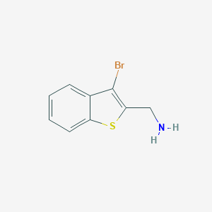 molecular formula C9H8BrNS B371197 (3-Bromo-1-benzothien-2-yl)methylamine CAS No. 337469-92-8