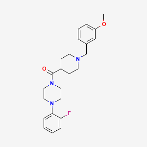 molecular formula C24H30FN3O2 B3711976 [4-(2-Fluorophenyl)piperazin-1-yl][1-(3-methoxybenzyl)piperidin-4-yl]methanone 