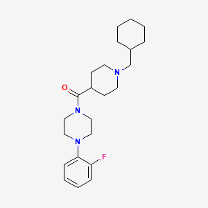 [1-(cyclohexylmethyl)piperidin-4-yl]-[4-(2-fluorophenyl)piperazin-1-yl]methanone