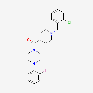 [1-(2-Chlorobenzyl)piperidin-4-yl][4-(2-fluorophenyl)piperazin-1-yl]methanone