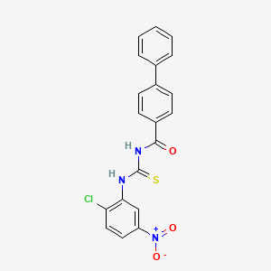 N-[(2-chloro-5-nitrophenyl)carbamothioyl]-4-phenylbenzamide