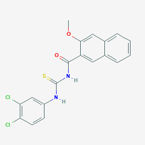 N-[(3,4-dichlorophenyl)carbamothioyl]-3-methoxynaphthalene-2-carboxamide