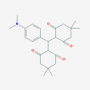 2-[[4-(Dimethylamino)phenyl](4,4-dimethyl-2,6-dioxocyclohexyl)methyl]-5,5-dimethyl-1,3-cyclohexanedione