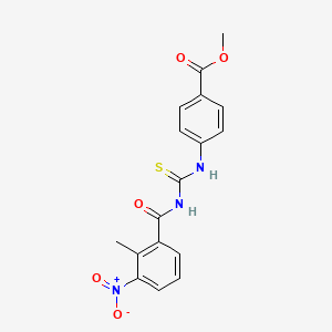 Methyl 4-({[(2-methyl-3-nitrophenyl)carbonyl]carbamothioyl}amino)benzoate