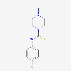 molecular formula C12H16BrN3S B371213 N-(4-bromophenyl)-4-methylpiperazine-1-carbothioamide 
