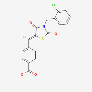 methyl 4-{[3-(2-chlorobenzyl)-2,4-dioxo-1,3-thiazolidin-5-ylidene]methyl}benzoate