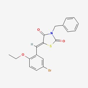 3-benzyl-5-(5-bromo-2-ethoxybenzylidene)-1,3-thiazolidine-2,4-dione