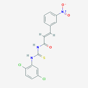 (2E)-N-[(2,5-dichlorophenyl)carbamothioyl]-3-(3-nitrophenyl)prop-2-enamide