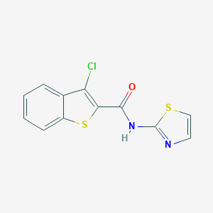 molecular formula C12H7ClN2OS2 B371216 3-Chloro-N-(1,3-thiazol-2-yl)-1-benzothiophene-2-carboxamide 