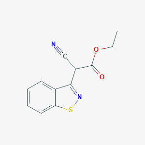 Ethyl 1,2-benzisothiazol-3-yl(cyano)acetate