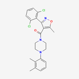 1-[3-(2,6-Dichlorophenyl)-5-methyl-1,2-oxazole-4-carbonyl]-4-(2,3-dimethylphenyl)piperazine