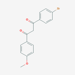 molecular formula C16H13BrO3 B371225 1-(4-Bromophenyl)-3-(4-methoxyphenyl)propane-1,3-dione CAS No. 37975-18-1