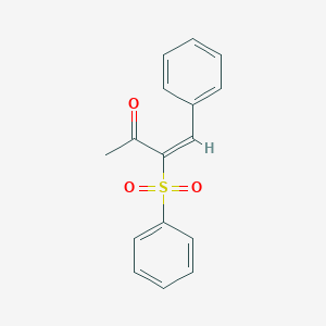 molecular formula C16H14O3S B371227 4-Phenyl-3-(phenylsulfonyl)-3-buten-2-one 