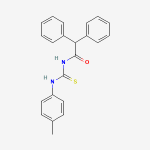 N-[(4-methylphenyl)carbamothioyl]-2,2-diphenylacetamide