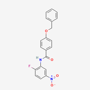 N-(2-fluoro-5-nitrophenyl)-4-phenylmethoxybenzamide