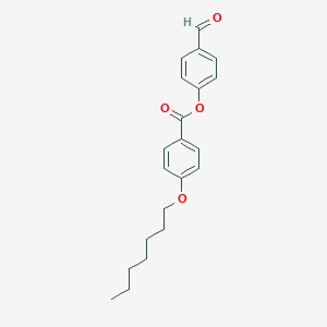 molecular formula C21H24O4 B371243 4-Formylphenyl 4-(heptyloxy)benzoate 