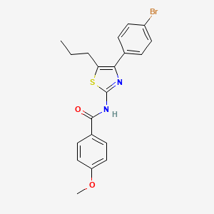 N-[4-(4-bromophenyl)-5-propyl-1,3-thiazol-2-yl]-4-methoxybenzamide