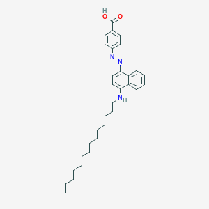 4-{[4-(Tetradecylamino)-1-naphthyl]diazenyl}benzoic acid