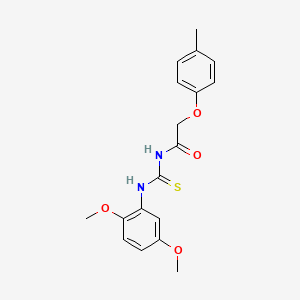 3-(2,5-DIMETHOXYPHENYL)-1-[2-(4-METHYLPHENOXY)ACETYL]THIOUREA