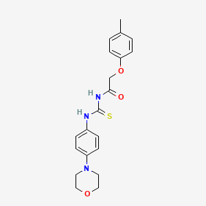 1-[2-(4-METHYLPHENOXY)ACETYL]-3-[4-(MORPHOLIN-4-YL)PHENYL]THIOUREA