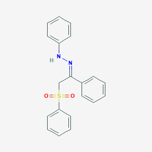 molecular formula C20H18N2O2S B371250 1-Phenyl-2-(phenylsulfonyl)ethanone phenylhydrazone 