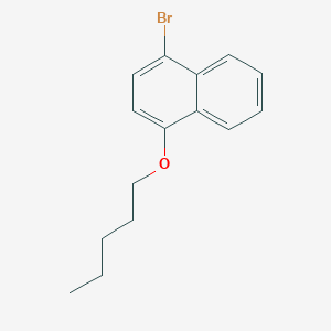 molecular formula C15H17BrO B371252 1-Bromo-4-(pentyloxy)naphthalene 