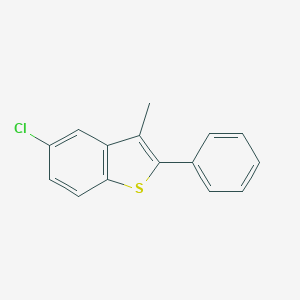 molecular formula C15H11ClS B371255 5-Chloro-3-methyl-2-phenyl-1-benzothiophene 