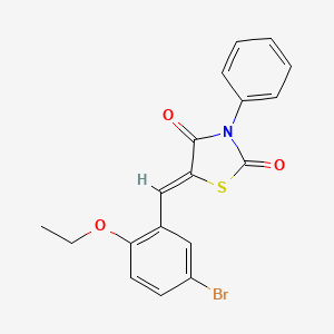 (5Z)-5-(5-bromo-2-ethoxybenzylidene)-3-phenyl-1,3-thiazolidine-2,4-dione