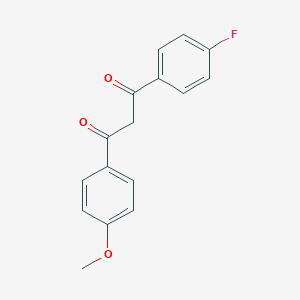 molecular formula C16H13FO3 B371260 1-(4-Fluorophenyl)-3-(4-methoxyphenyl)-1,3-propanedione CAS No. 313553-24-1