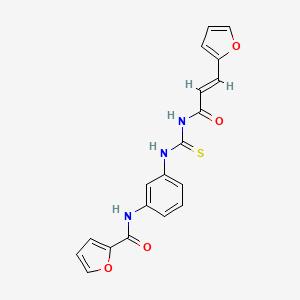 N-{3-[({[3-(2-furyl)acryloyl]amino}carbonothioyl)amino]phenyl}-2-furamide