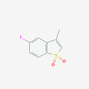 molecular formula C9H7IO2S B371261 5-Iodo-3-methyl-1-benzothiophene 1,1-dioxide 