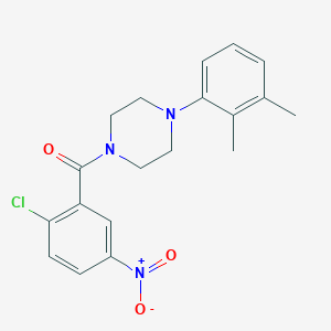 1-(2-chloro-5-nitrobenzoyl)-4-(2,3-dimethylphenyl)piperazine