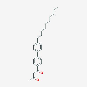 molecular formula C26H34O2 B371265 1-(4'-Decyl[1,1'-biphenyl]-4-yl)-1,3-butanedione 