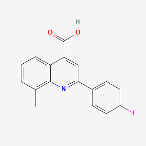 molecular formula C17H12INO2 B3712654 2-(4-iodophenyl)-8-methyl-4-quinolinecarboxylic acid CAS No. 107027-45-2