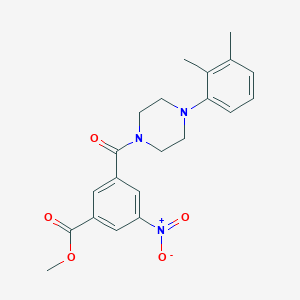 METHYL 3-{[4-(2,3-DIMETHYLPHENYL)PIPERAZINO]CARBONYL}-5-NITROBENZOATE