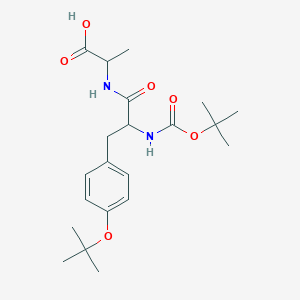 molecular formula C21H32N2O6 B371268 N-[2-[(tert-butoxycarbonyl)amino]-3-(4-tert-butoxyphenyl)propanoyl]alanine 