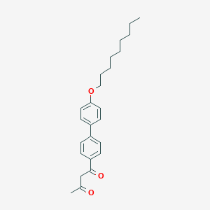 molecular formula C25H32O3 B371270 1-[4'-(Nonyloxy)[1,1'-biphenyl]-4-yl]-1,3-butanedione 