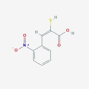 molecular formula C9H7NO4S B371271 3-{2-Nitrophenyl}-2-sulfanylacrylic acid 