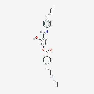 molecular formula C31H43NO3 B371279 4-{[(4-Butylphenyl)imino]methyl}-3-hydroxyphenyl 4-heptylcyclohexanecarboxylate 